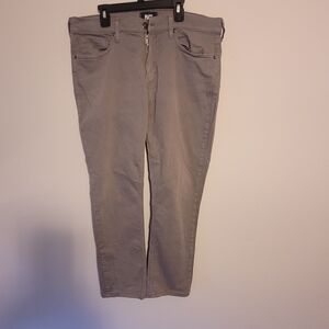 PAIGE Lennox Straight-Leg Jeans in Light Gray